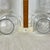 Pair Vintage Italian Wood & Blown Glass Hurricane Candle Holders For Sale In Portland, OR - Image 6 of 12