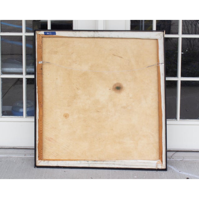 Red Abstract Oil on Canvas Painting by James L. Bruch For Sale - Image 8 of 8