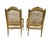 French 1950s Pair of Louis XVI–Style Giltwood Armchairs With 22k Gold Leaf For Sale - Image 3 of 14