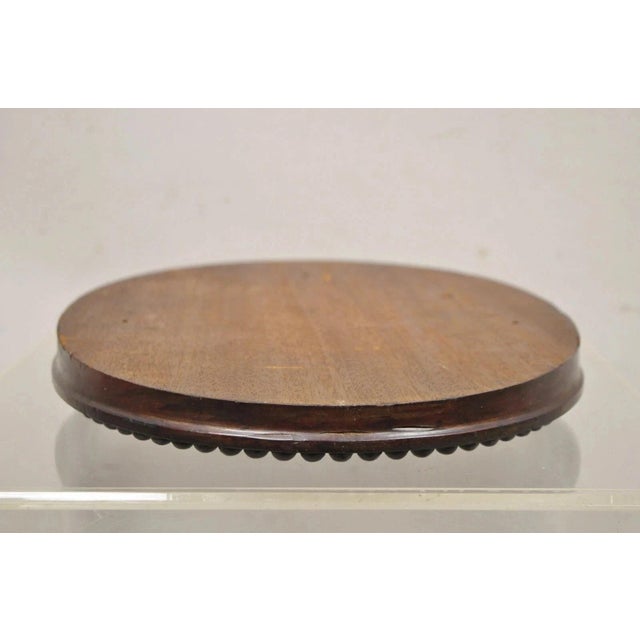 Antique Classical Oval Carved Mahogany Figural Goddess Wall Sculpture Plaque For Sale - Image 10 of 11