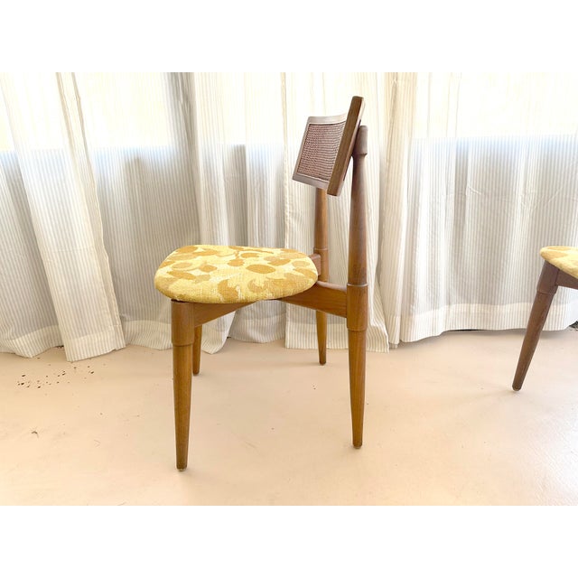 Mid 20th Century Mid Century Modern Teak Dining Chairs Set of Four For Sale - Image 5 of 7