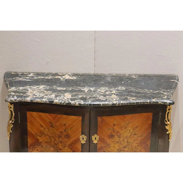 Superb Pair of Signed 18th C. Jacques Dubois Marble Top Commode For Sale - Image 13 of 16