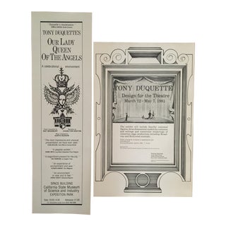 Tony Duquette Posters - A Pair For Sale
