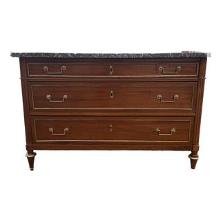 19th Century Louis XVI Marble Top Chest of Drawer / Commodes For Sale