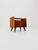 German Mid century Teak with Glas Top nightstand/ bedside table BY WK Möbel , 1960s It is in good vintage condition,...