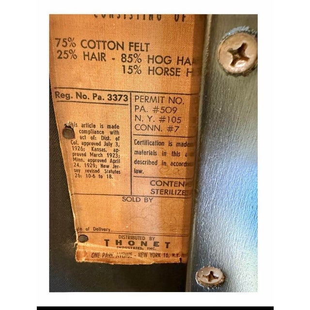 Thonet 1950’s Mid-Century “Thonet” Ebony Wood Arm Chairs - Set of 6 For Sale - Image 4 of 6