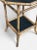 Vintage Coastal Bamboo Octagonal End Table With Black Inset Shelves For Sale - Image 15 of 18