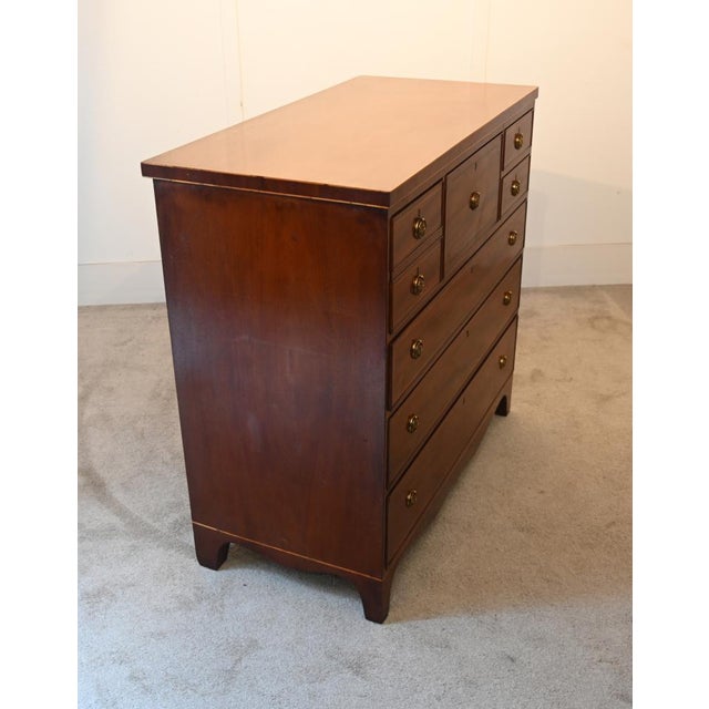 Scottish Georgian Sheraton Chest of Drawers in Mahogany, 1820s For Sale - Image 9 of 14