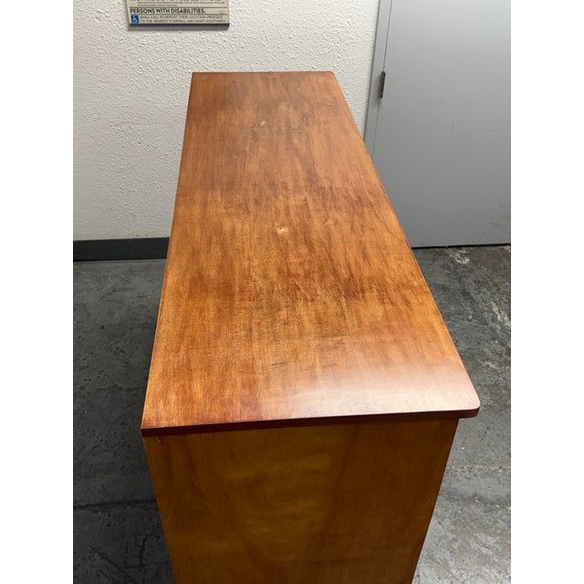 Late 20th Century Thirty Two Drawer Apothecary Wood Cabinet, Vintage For Sale - Image 5 of 12
