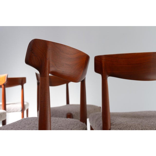 Danish Modern Teak Dining Chairs by Knud Færch for Slagelse, 1960s, Set of 6 For Sale - Image 12 of 18
