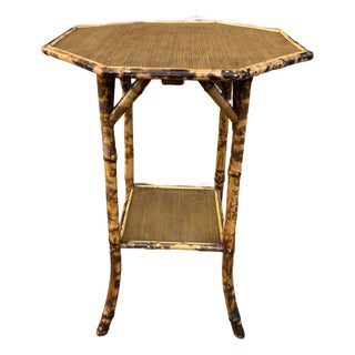 19th Century Hexagonal Bamboo Table For Sale