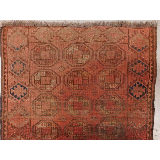 1940s Antique Afghan Bokhara Rug. For Sale - Image 5 of 9