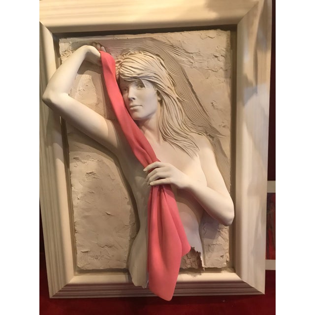 Mid-Century Modern Bill Mack Bonded Sand Sculpture With Scarf #124 Signed Brutalist For Sale - Image 3 of 8