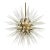 Mid Century Sputnik Murano Glass and Brass Italian Chandelier For Sale - Image 13 of 13