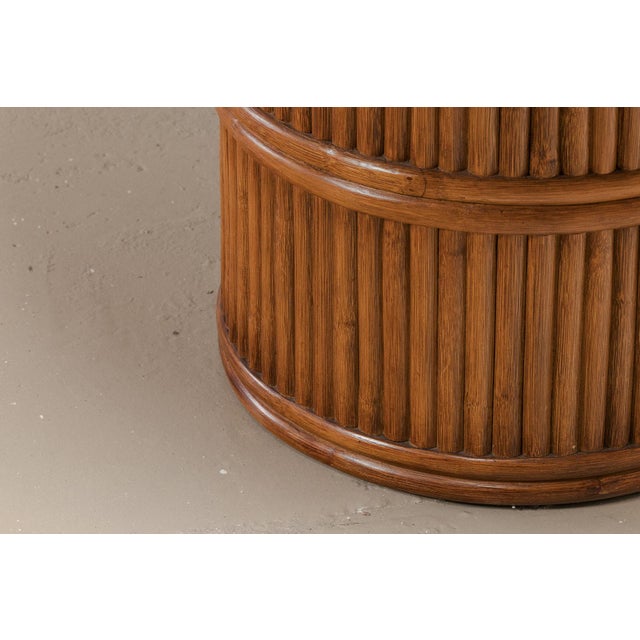 Brown Bamboo Dining Table, Italy, 1970s For Sale - Image 8 of 9