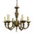 Vintage Spanish Neoclassical Style Six Light Chandelier For Sale