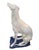Italian Mid-Century Italian Style White Glazed Ceramic Greyhound Statue For Sale - Image 3 of 7