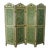 Antique Mexican Hand painted Olinalá Screen Divider For Sale
