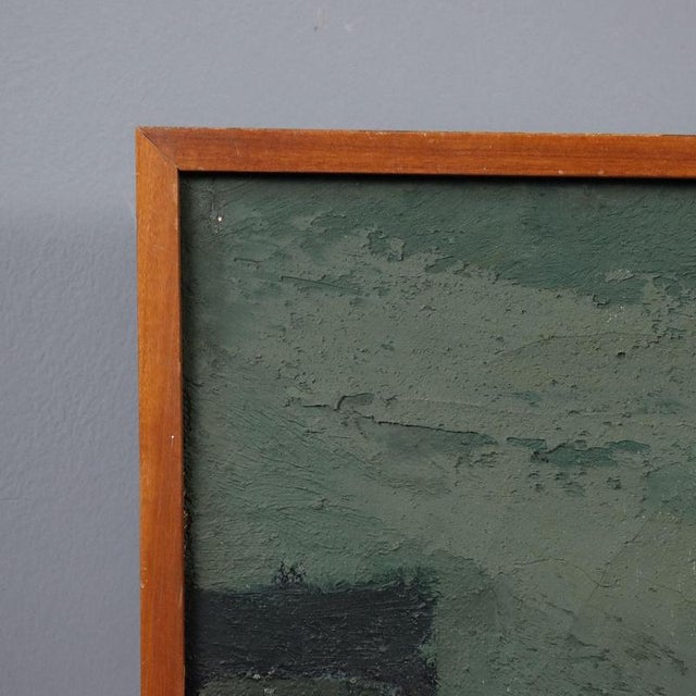 Textile Enrico Schiavinato, Modernist Still Life, 1963, Oil on Canvas For Sale - Image 7 of 12