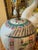 White Vintage Chinoiserie Lamp With Colorful Asian Figures For Sale - Image 8 of 8