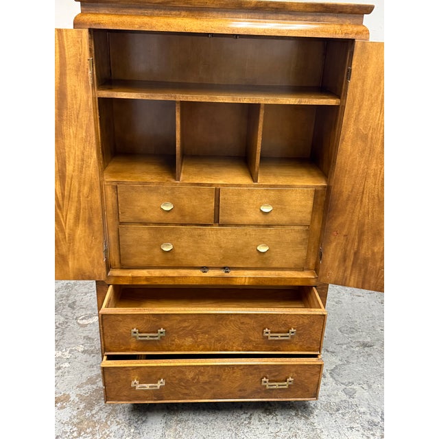 Brown Circa 1970's Raymond Sobota for Century Furniture Chin Hua Collection Asian Chinoiserie Gentleman's Chest For Sale - Image 8 of 12