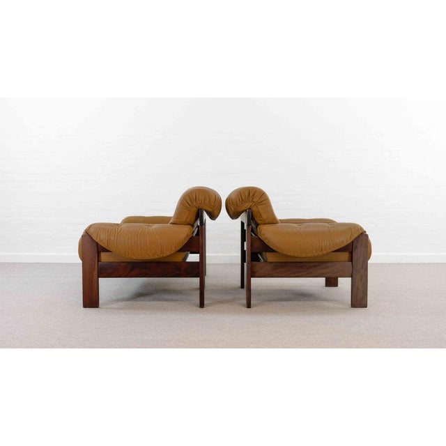 Brazilian Style Leather Seating Group, Set of 2 For Sale - Image 4 of 18