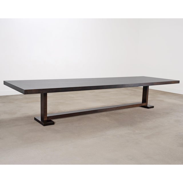 Lewis Mittman Ferrell + Mittman Art Deco Style Dining Table and 12 Chairs For Sale - Image 4 of 18