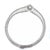 1990s Diamond 14k White Gold Graduated Links V Collar Necklace For Sale - Image 5 of 6