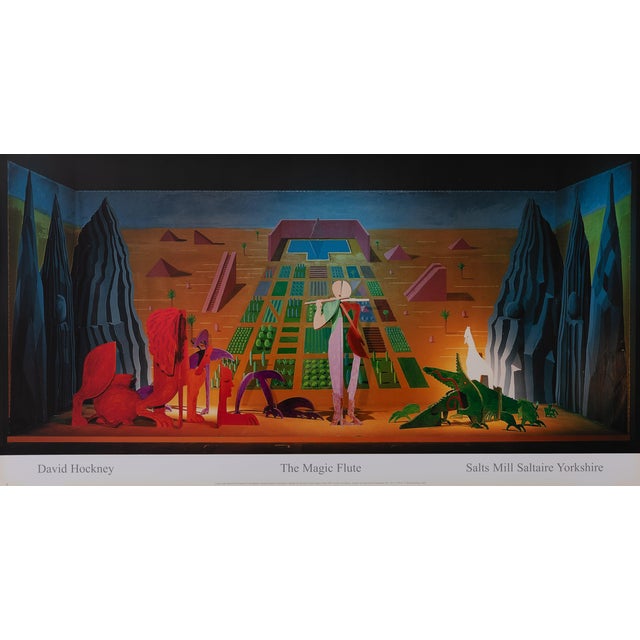 Magic Flute Poster after David Hockney For Sale