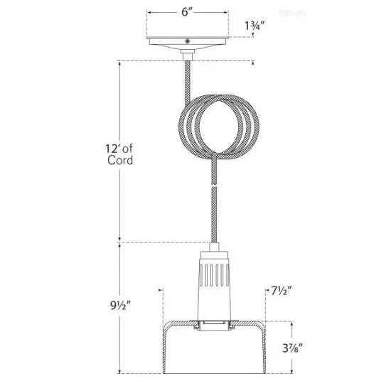Visual Comfort Thomas O'Brien for Visual Comfort Signature Iris Single Pendant in Polished Nickel with Clear Glass For Sale - Image 4 of 4