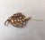 Gold Vintage Alfred Philippe for Crown Trifari Goldtone Clear Rhinestone Leaf Brooch For Sale - Image 8 of 8
