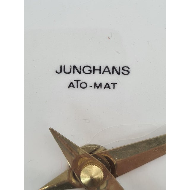 Modern Ceramic Ato-Mat Wall Clock from Junghans, Germany, 1970s For Sale - Image 3 of 12