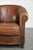 Cognac-Colored Sheepskin Club Armchair For Sale - Image 9 of 14