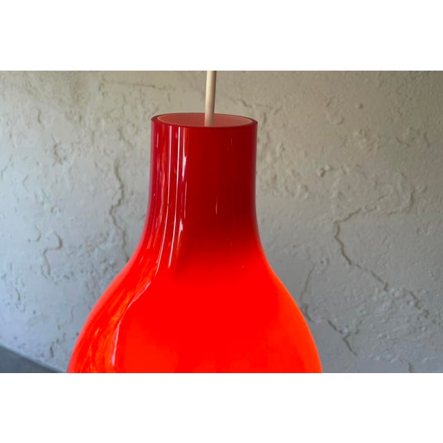 1960s Vintage Opaline Suspension Lamp, 1960s For Sale - Image 5 of 7