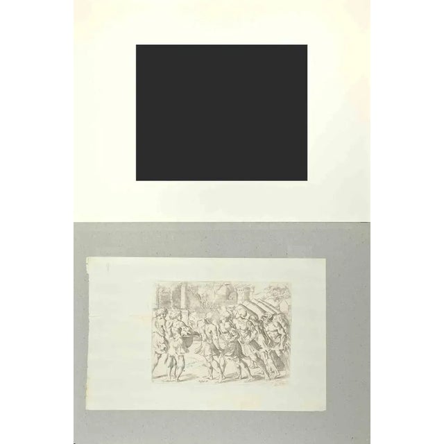 Giosuè 6 - old testament story is an etching print realized by the artist giovanni lanfranco after agostino carracci....