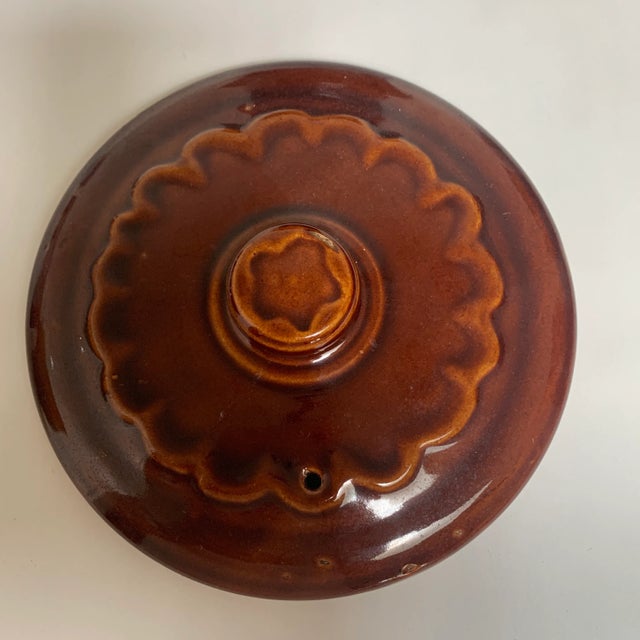 Delightful Mid-Century bean pot with lid. Both functional and decorative. Great condition. Will include a recipe for baked...