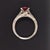 Diamond Pink Tourmaline Rubellite Ring 6.5 14k White Gold 2.45 TCW Certified For Sale In New York - Image 6 of 11