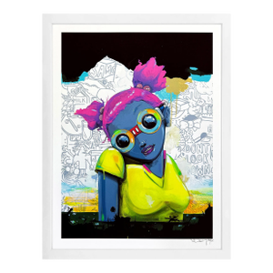 Hebru Brantley, No Gardens Pt. Ii, Screen Print, Signed Edition of 75, Framed, Street Art, 2016