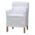 Coastal Slipcovered Dining Armchair For Sale