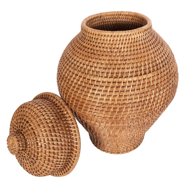 Boho Chic Artifacts Trading Company Saboga Home Ginger Jar For Sale - Image 3 of 3