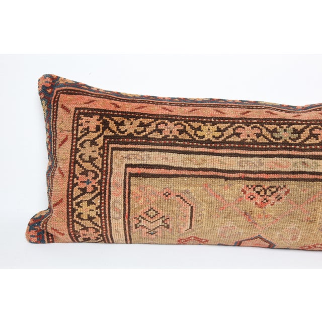 Contemporary Boho Chic Decorative Lumbar Pillow - Rustic Geometric Accent Cushion - 19'' X 38'' For Sale - Image 3 of 10