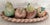 1970’s Vintage Monumental Mexican Folk Art Hand-Painted Terracotta Clay Fruit in Braided Oval Bowl, Centerpiece - Set of 6 For Sale - Image 11 of 12