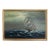 Large Vintage Nautical Oil Painting Signed Dramatic Sailing Ship Seascape For Sale
