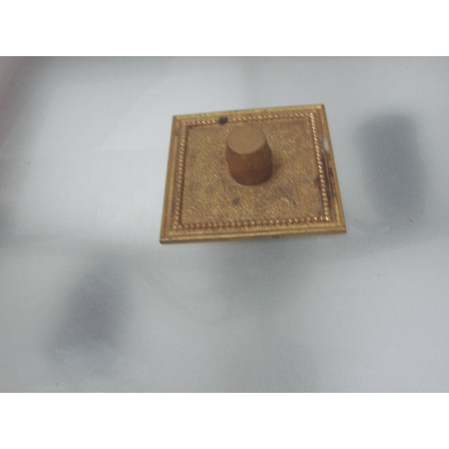 Mid-Century Ceiling Light in Brass, Wood and Frosted Glass, 1950s For Sale - Image 13 of 15