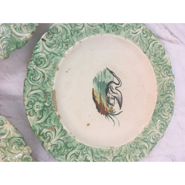 1920s Antique Ironware Italian Swan Plates, Set of Four For Sale - Image 5 of 7