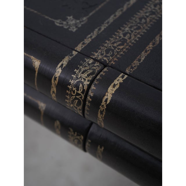 Maitland Smith Leather Wrapped 7 Drawer Console Sofa Table For Sale - Image 14 of 18