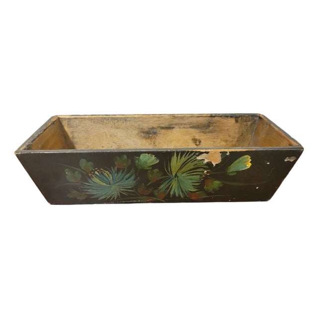 Vintage Chinese Hand-Painted Letterbox For Sale