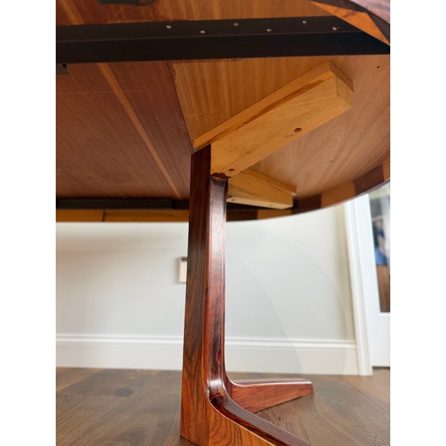 Mid 20th Century Danish Modern Rosewood Extendable Dining Table by Faarup Møbelfabrik, Denmark For Sale - Image 13 of 14