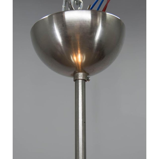 Bauhaus Nickel Pendant Light by Franta Anyz for Ias, 1920s For Sale - Image 9 of 16