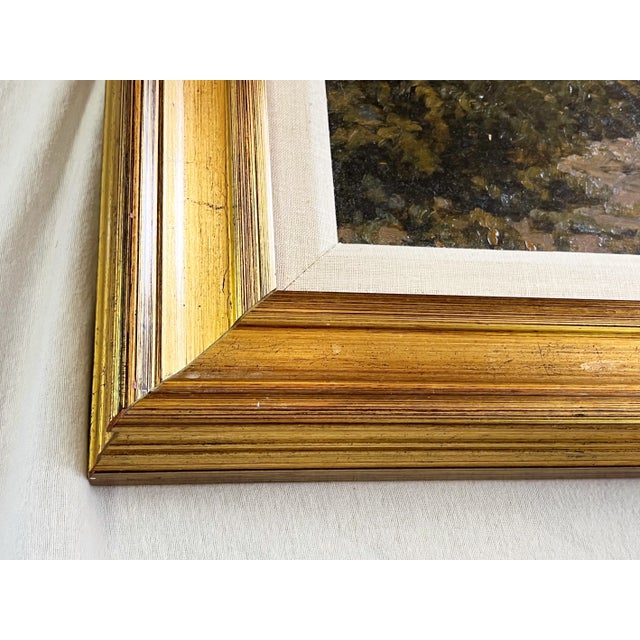 Original Stephen Smalzel Framed Oil Painting on Board 'Rocky Mountains' For Sale - Image 10 of 13